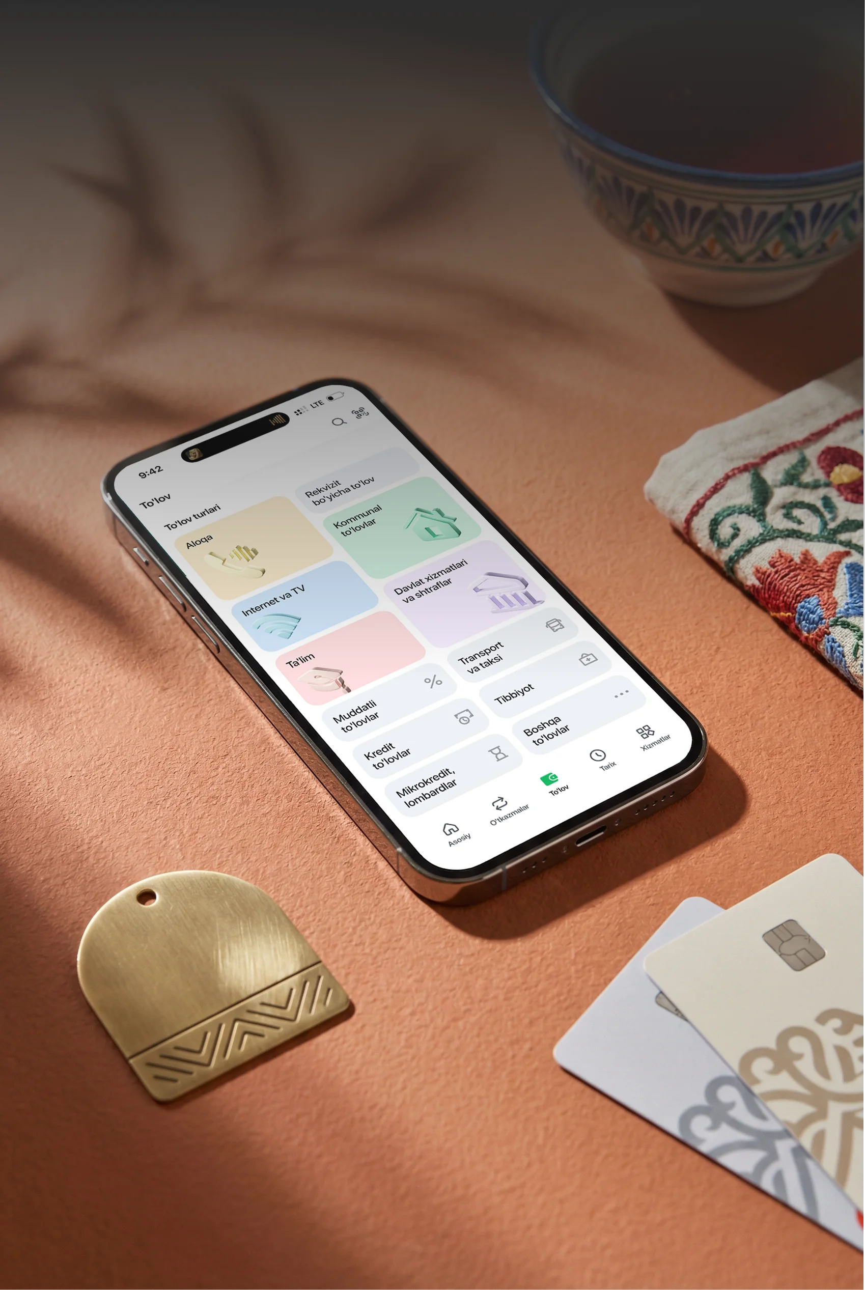 Ilovada amalga oshirilgan to‘lovlar uchun 2,2% gacha keshbekli keng toifalar